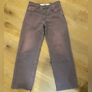 MM6 Maison Margiela Purple Drawstring Jeans